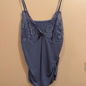 SHEIN Blue Lace Camisole